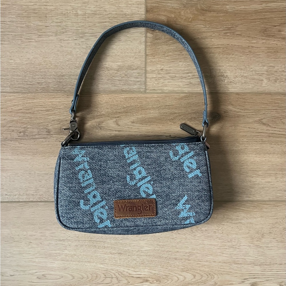 NWOT Wrangler Denim Shoulder Purse Y2K Country Western Style-Great Condition